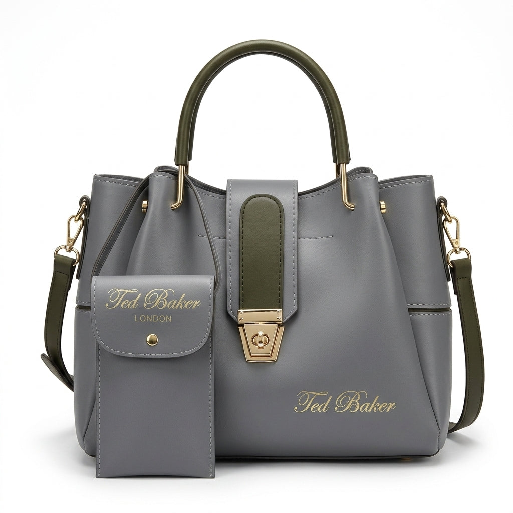Elegant Ted Baker London Satchel with Bonus Pouch