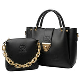 The "Onyx" 2-in-1 Embossed Handbag Set