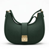 Emerald Green Canvas Shoulder Bag