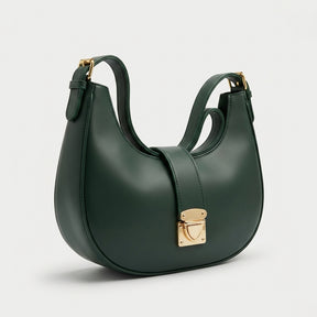 Emerald Green Canvas Shoulder Bag