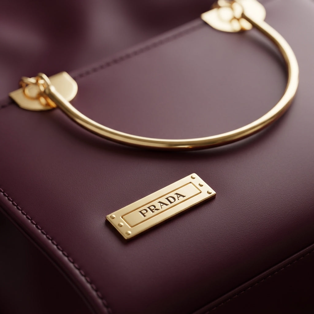 Elegant Wine Color Top Handle Handbag