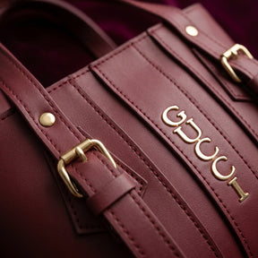 Luxury Wine Color Handbag