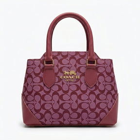 Pink Monogram Structured Tote Bag