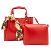 Elegant Red Tote Bag Set