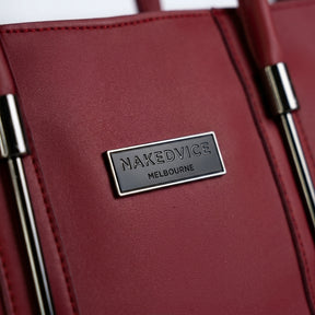 Melbourne Red Structured Tote Handbag