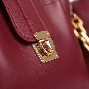 2-in-1 Tote & Crossbody Bag Set in Burgundy