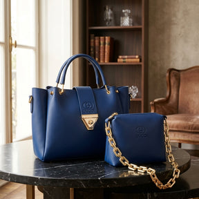 The "Azure" 2-in-1 Royal Blue Handbag Set