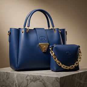 The "Azure" 2-in-1 Royal Blue Handbag Set