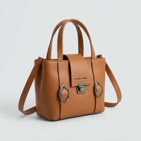 Luxury Camel Brown Shoulder Tote for Women