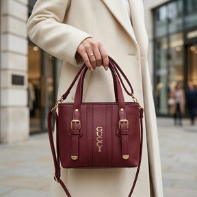 Luxury Wine Color Handbag