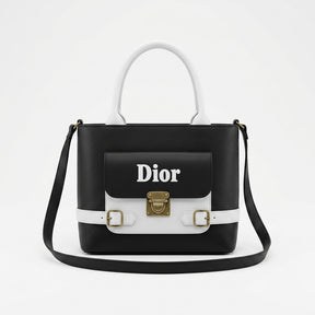 Modern Contrast Tote Bag