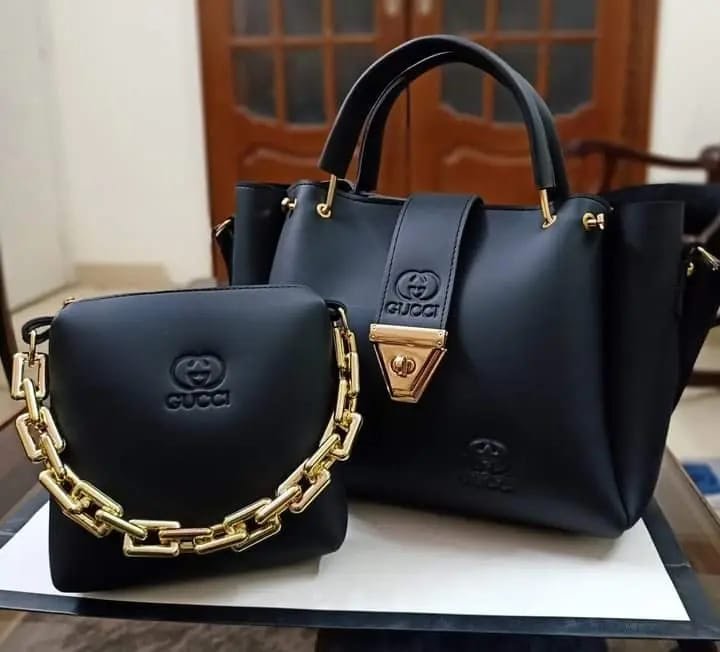 The "Onyx" 2-in-1 Embossed Handbag Set